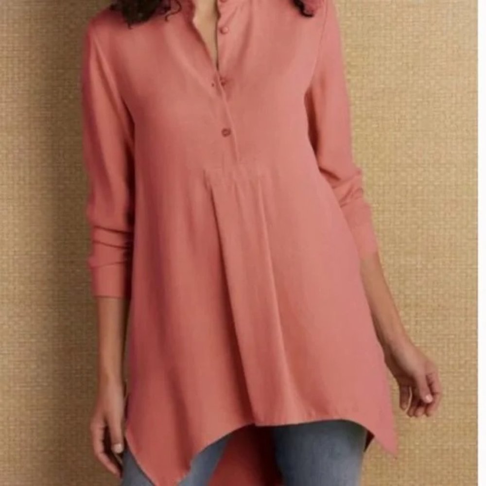 SOFT SURROUNDINGS Symphony Nights Coral Modal Tunic - L
